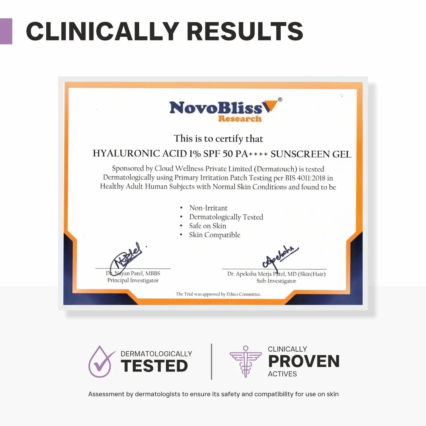 Clinical result of hyaluronic acid sunscreen gel