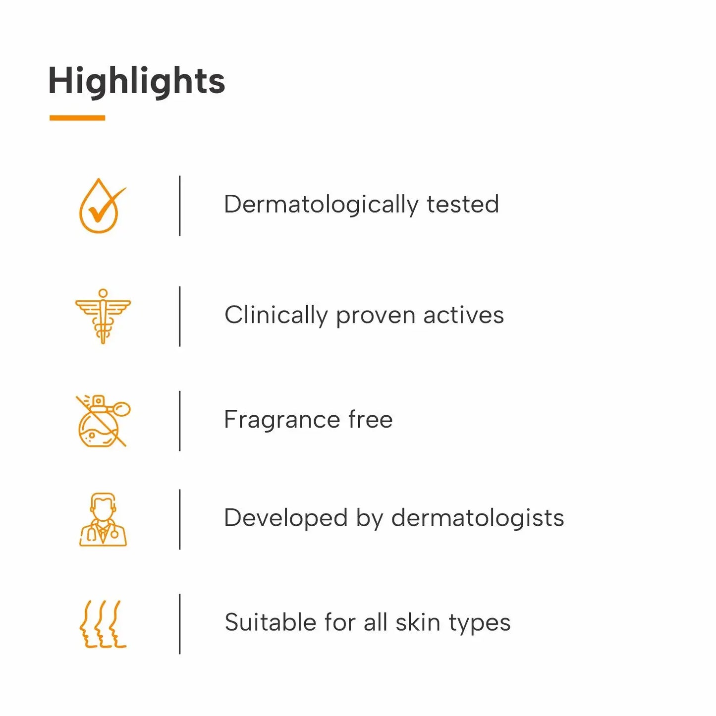 Highlights of vitamin c serum