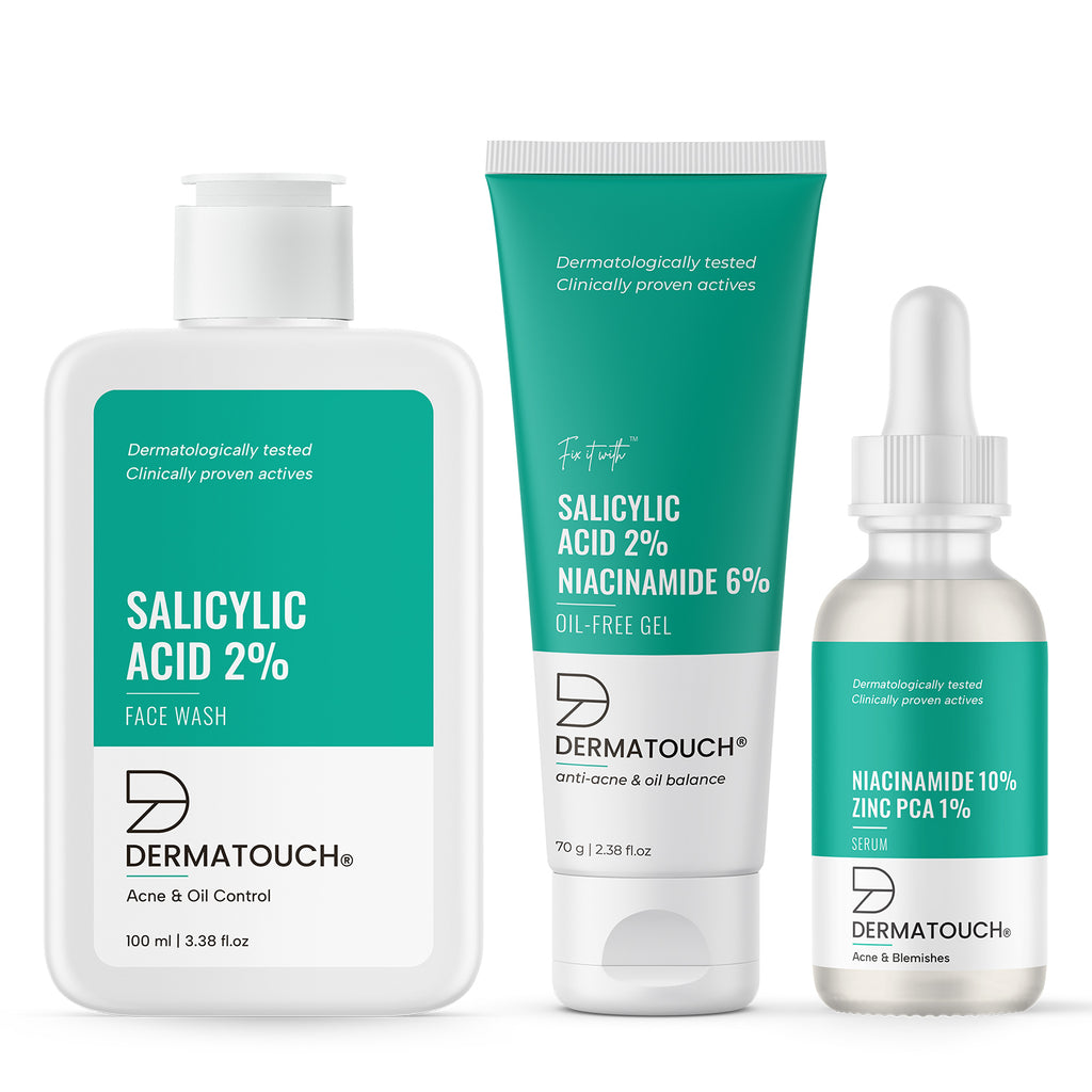 acne-care-kit-salicylic-acid-2-facewash-100ml-niacinamide-10-zinc-pca-1-serum-30ml-salicylic-acid-2-niacinamide-6-oil-free-gel-70g-dermatouch