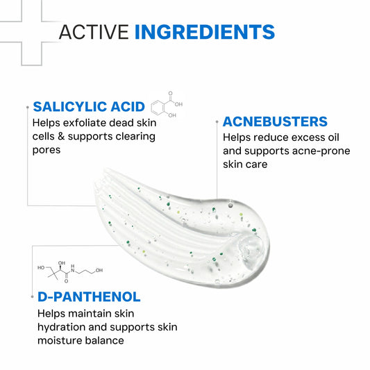 Oily Skin Gentle Face Wash for Excess Oil, Acne & Clogged Pores