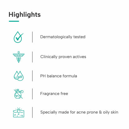 Highlights of Salicylic Acid 2% Face Wash