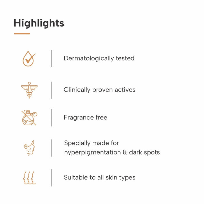 Highlights of Kojic acid 2 % serum