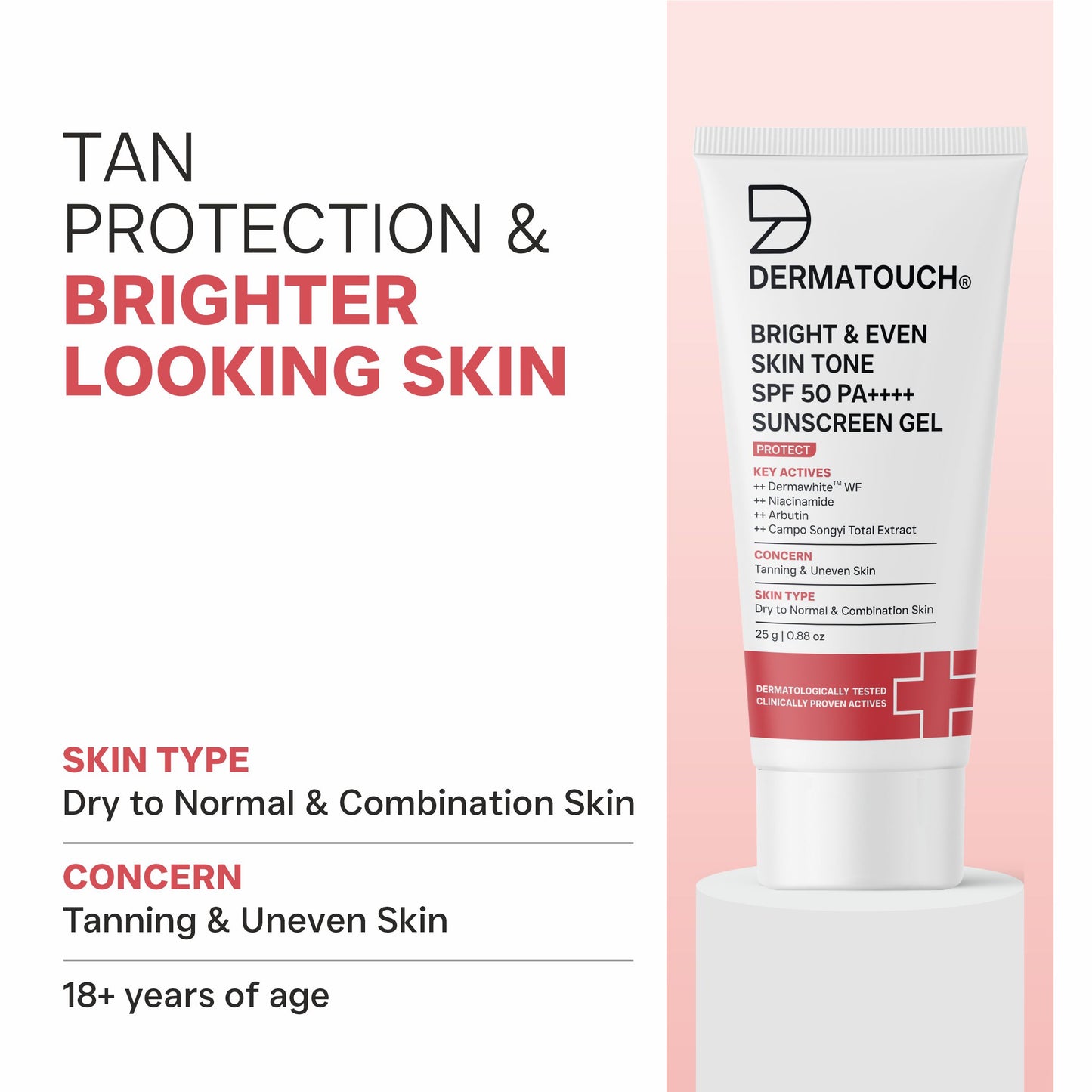 Bright & Even Skin Tone Sunscreen SPF 50 PA++++ for Tanning & Uneven Skin