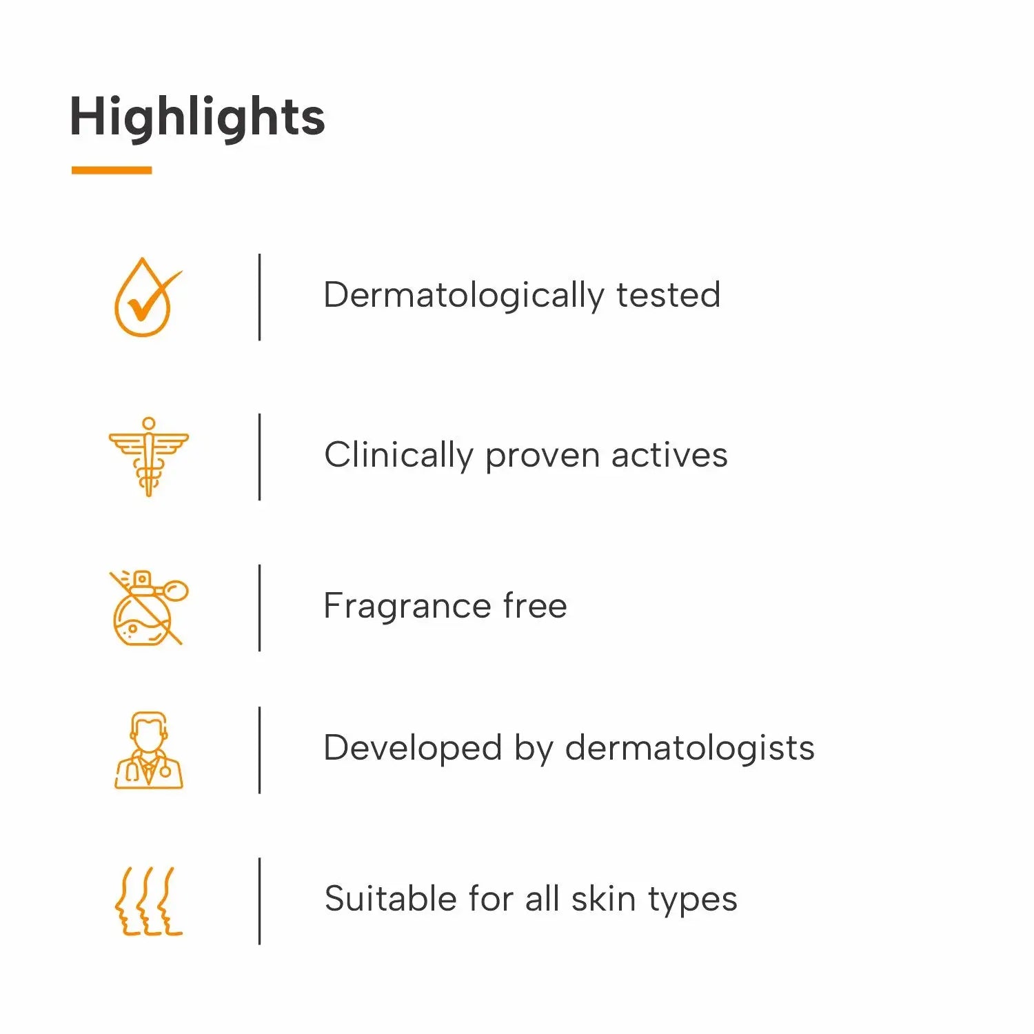Highlights of vitamin c serum