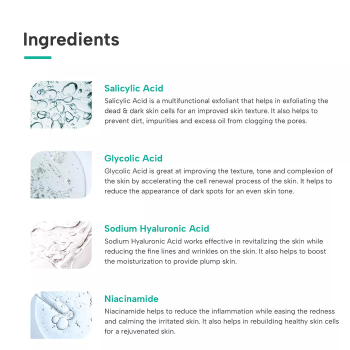 Ingredients of Salicylic Acid 1% Toning Essence 