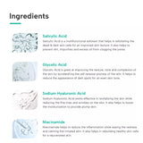 Ingredients of Salicylic Acid 1% Toning Essence 