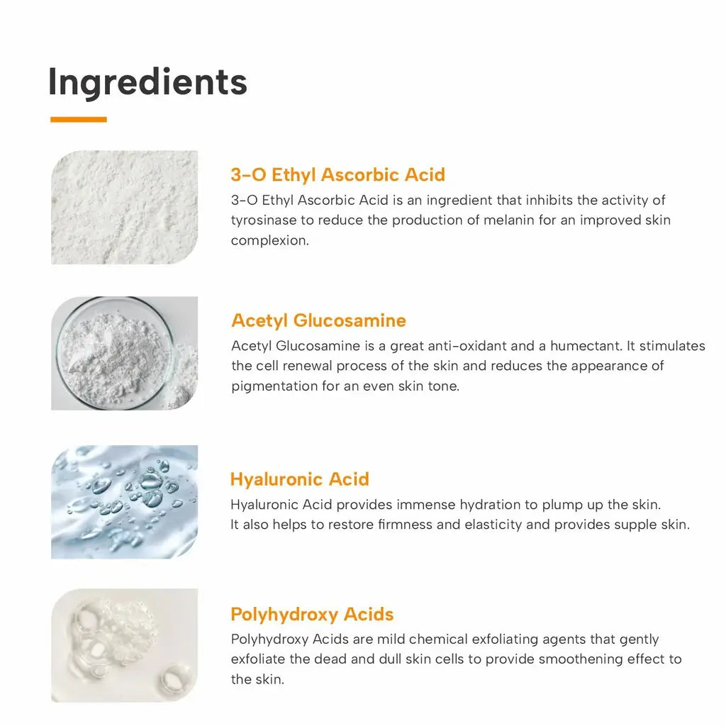 Ingredients of vitamin c serum