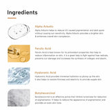 Ingredients of alpha arbutin serum 