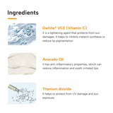 Ingredients of Vitamin C 1% SPF 30+ Lip Balm