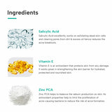 Ingredients of Salicylic Acid 2% face wash