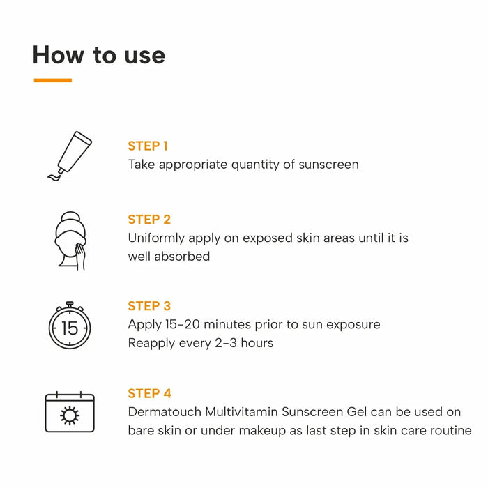 how to use multivitamin sunscreen