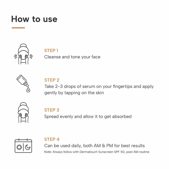 How to use Kojic acid 2 % serum