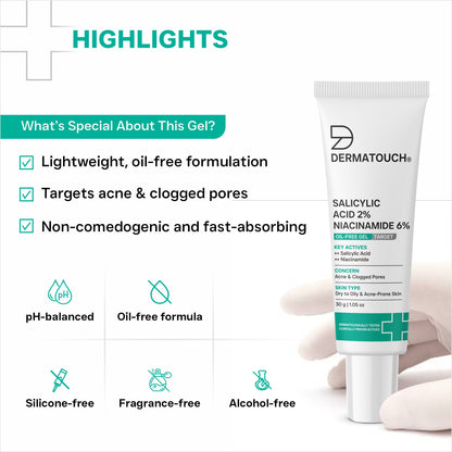 Salicylic Acid 2% Niacinamide 6% Oil-Free Gel