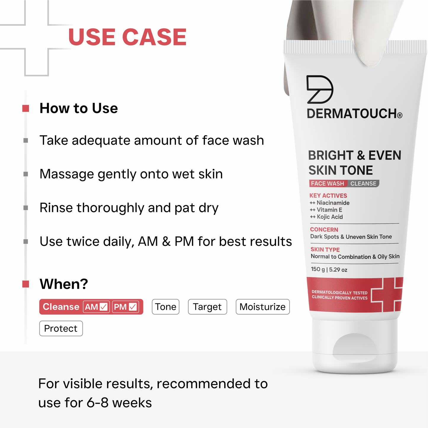 Bright & Even Skin Tone Face Wash 150g