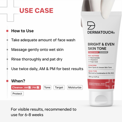 Bright & Even Skin Tone Face Wash 150g