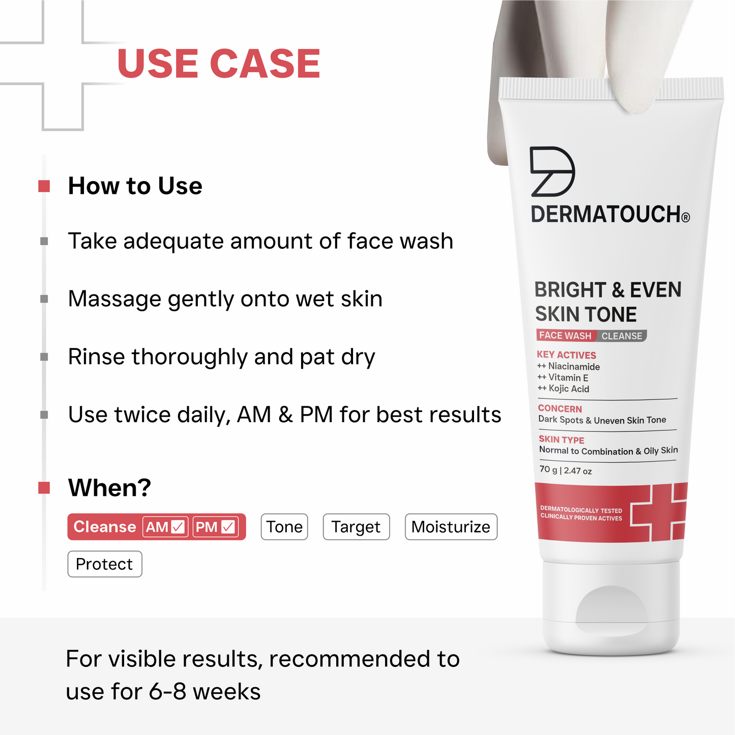 டெய்லிக்ளோ பிரைட் &amp; ஈவ் ஸ்கின் டோன் ஃபேஸ் வாஷ்