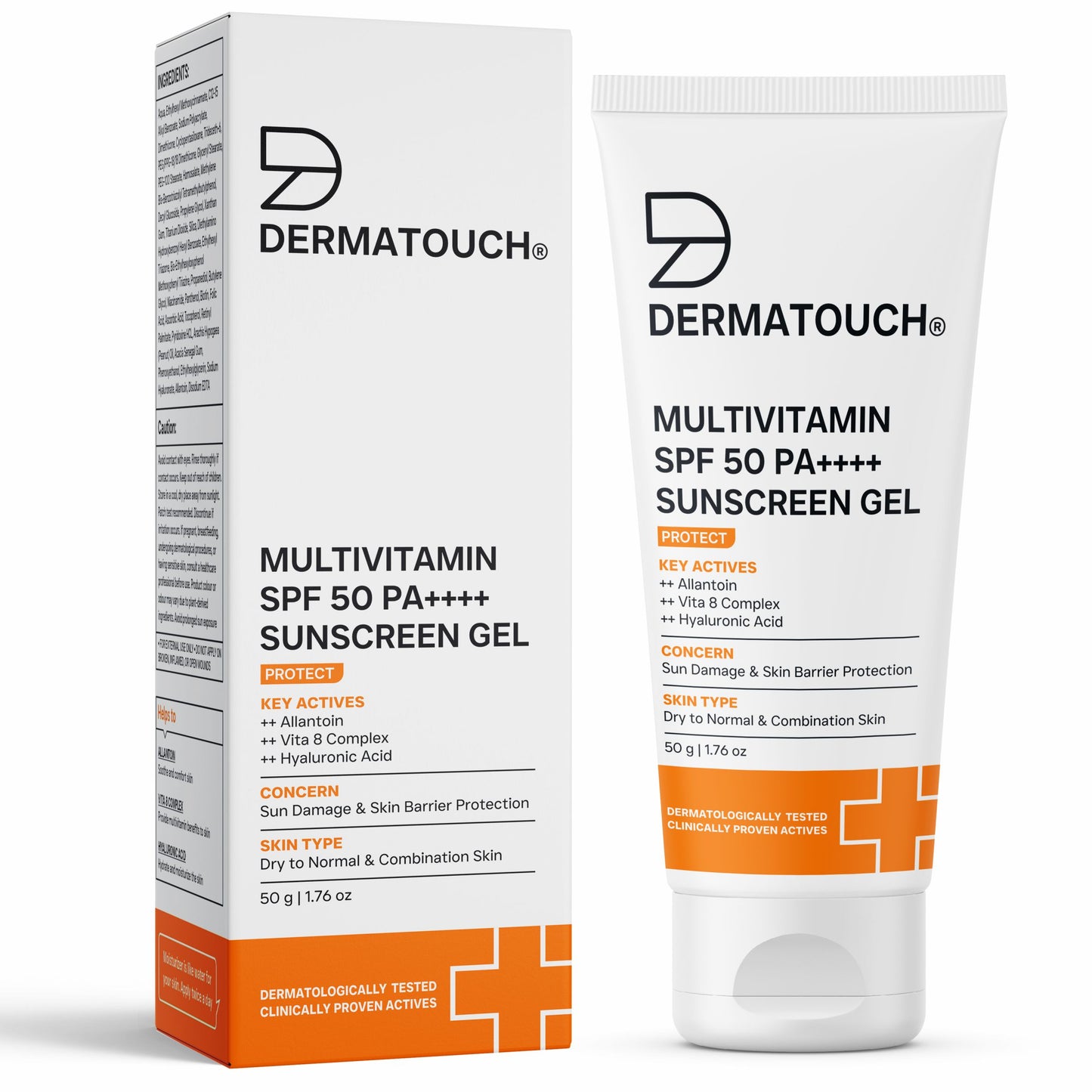 Multivitamin SPF 50 Pa++++ Sunscreen Gel for Sun Damage & Skin Barrier Repair