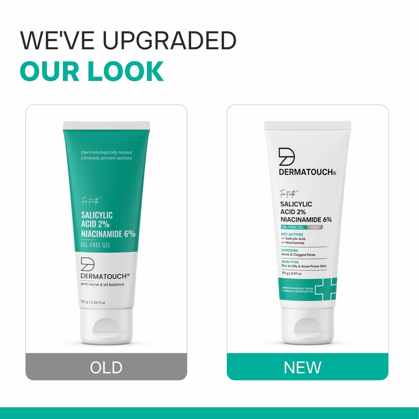 सैलिसिलिक एसिड 2% नियासिनमाइड 6% तेल मुक्त जेल - 70 ग्राम