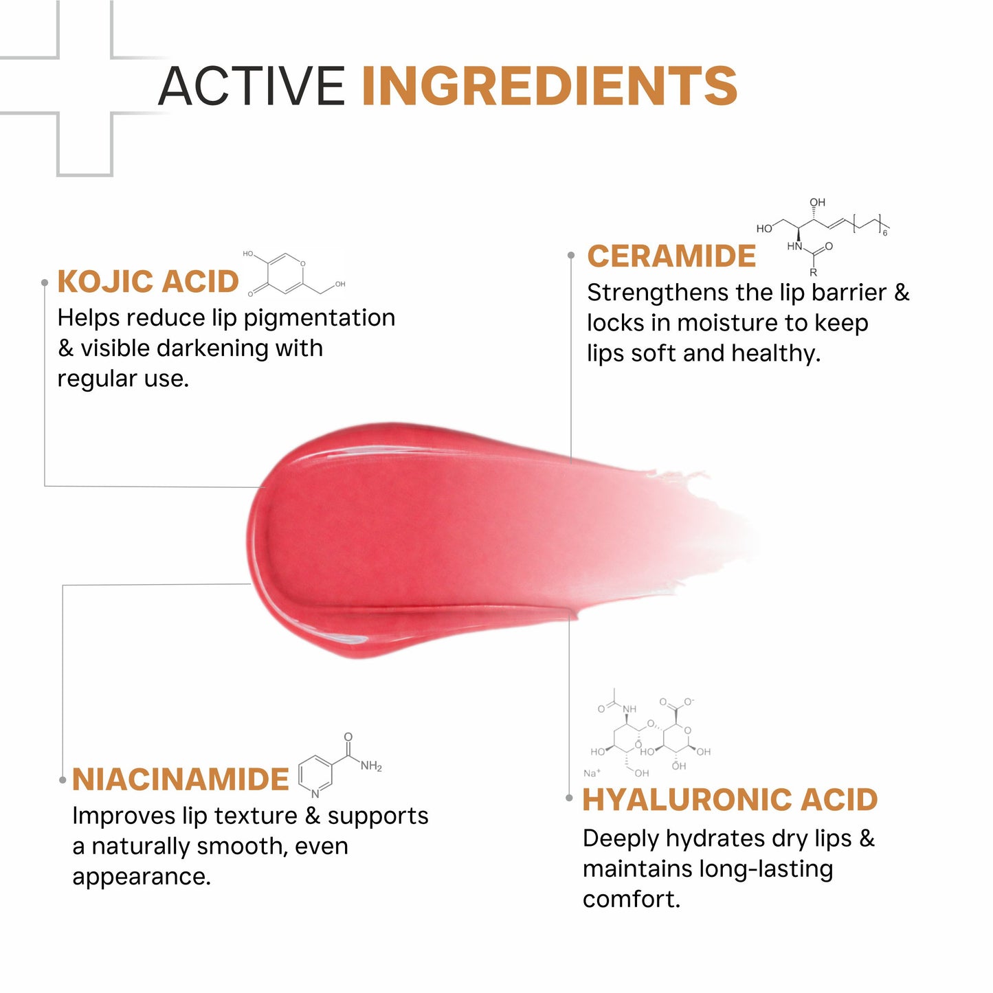 Kojic Acid Ceramide SPF 50 PA+++ Natural Lip Balm (Light Tint)