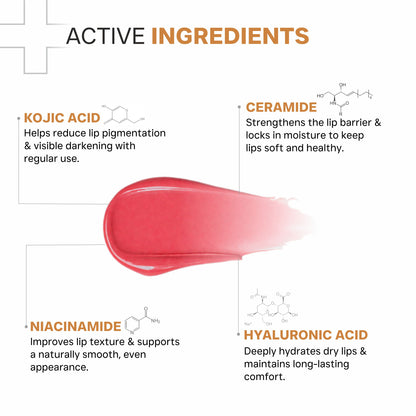 Kojic Acid Ceramide SPF 50 PA+++ Natural Lip Balm (Light Tint)