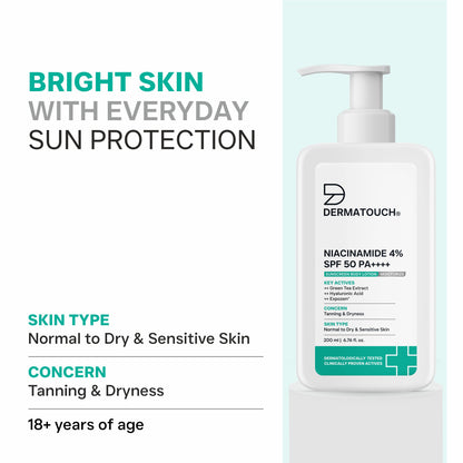 Niacinamide 4% SPF 50 Pa++++ Sunscreen Lotion