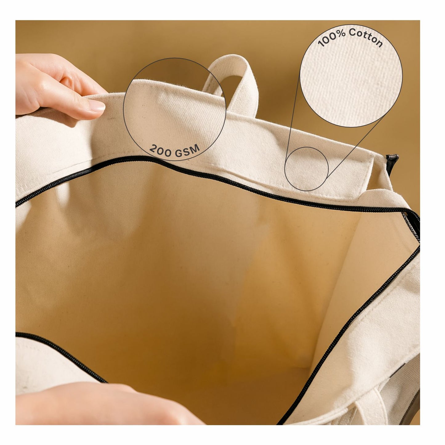 Everyday Essential 100% Cotton Re-usable Tote Bag