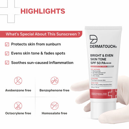 Bright & Even Skin Tone Sunscreen SPF 50 PA++++ 50g