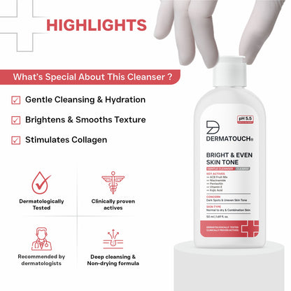 Bright & Even Skin Tone Gentle Cleanser - 50ml