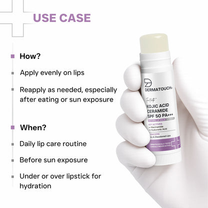 Kojic Acid Ceramide SPF 50 PA+++ Natural Lip Balm