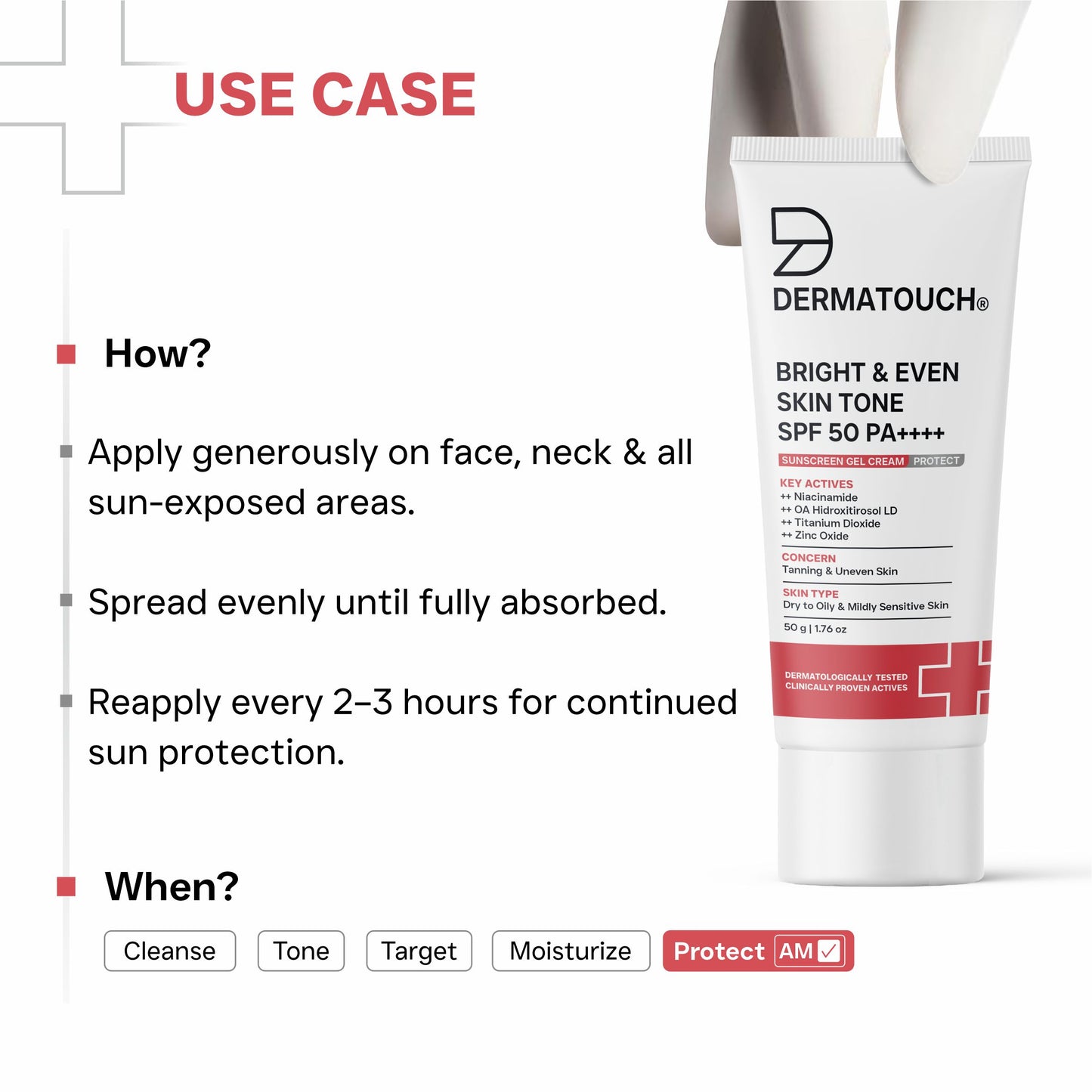 Bright & Even Skin Tone Sunscreen SPF 50 PA++++ 50g