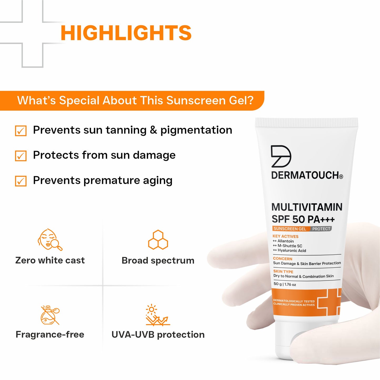 Multivitamin SPF 50 PA+++ Sunscreen Gel Value Pack