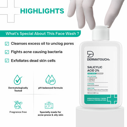 சாலிசிலிக் அமிலம் 2% ஃபேஸ் வாஷ் - 100 மிலி