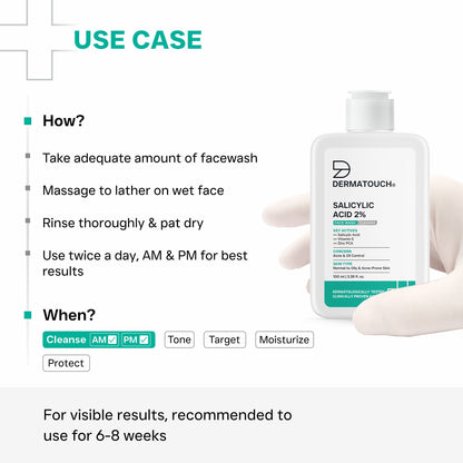 சாலிசிலிக் அமிலம் 2% ஃபேஸ் வாஷ் - 100 மிலி