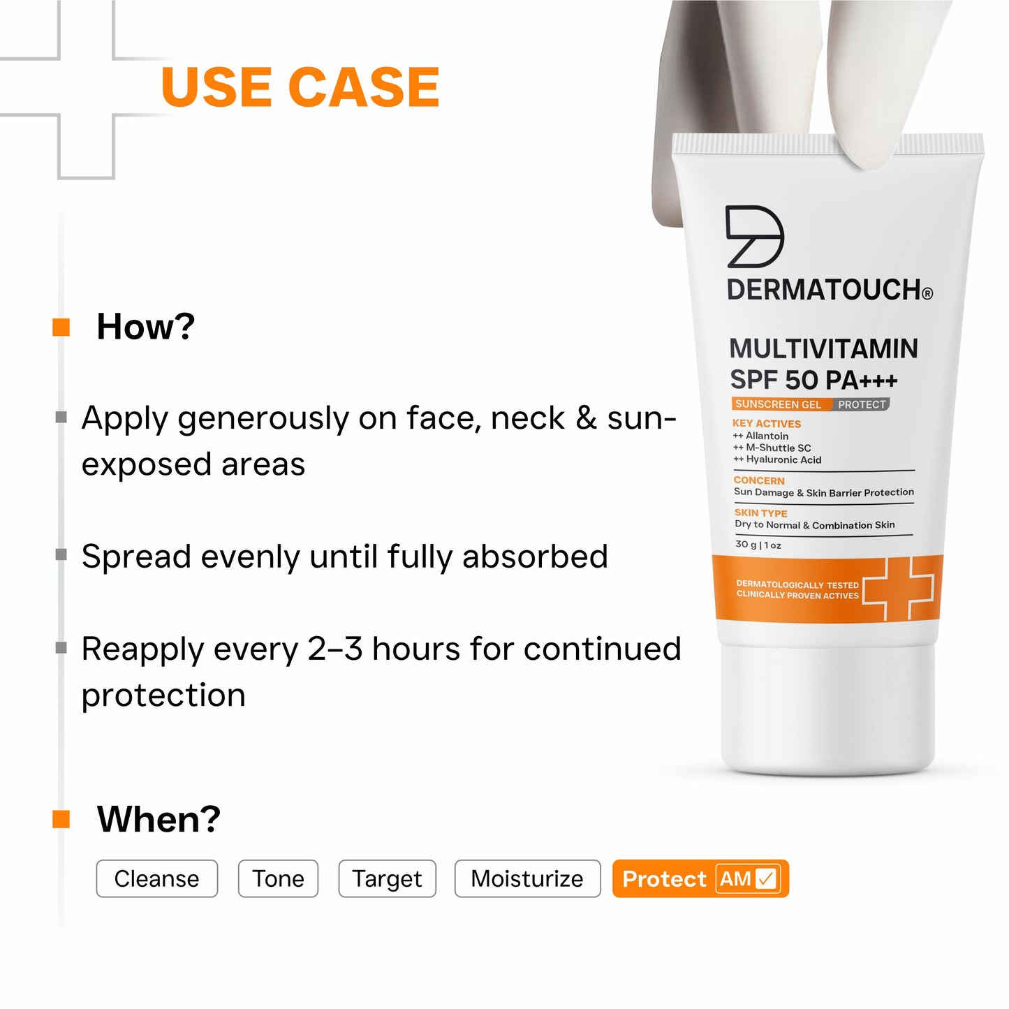 Multivitamin SPF 50 PA+++ Sunscreen Gel