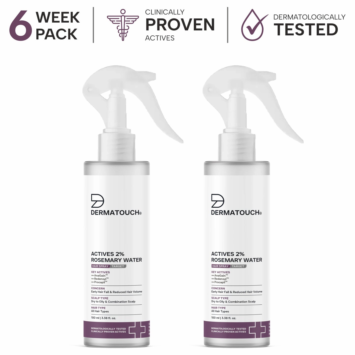 முடி வளர்ச்சிக்கு ஆக்டிவ்ஸ் 2% ரோஸ்மேரி வாட்டர் ஸ்ப்ரே