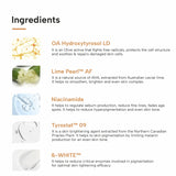 Ingredients of Bye Bye Pigmentation Cream