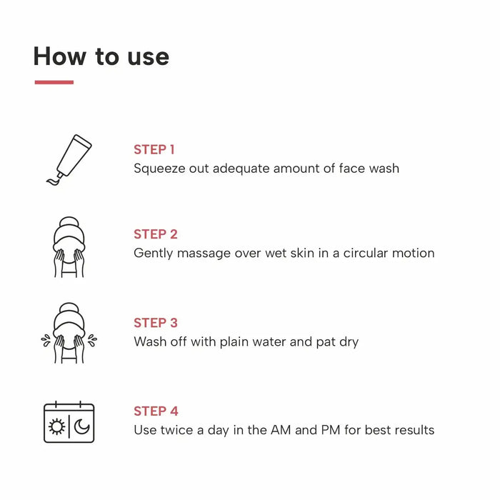 how to use facewash