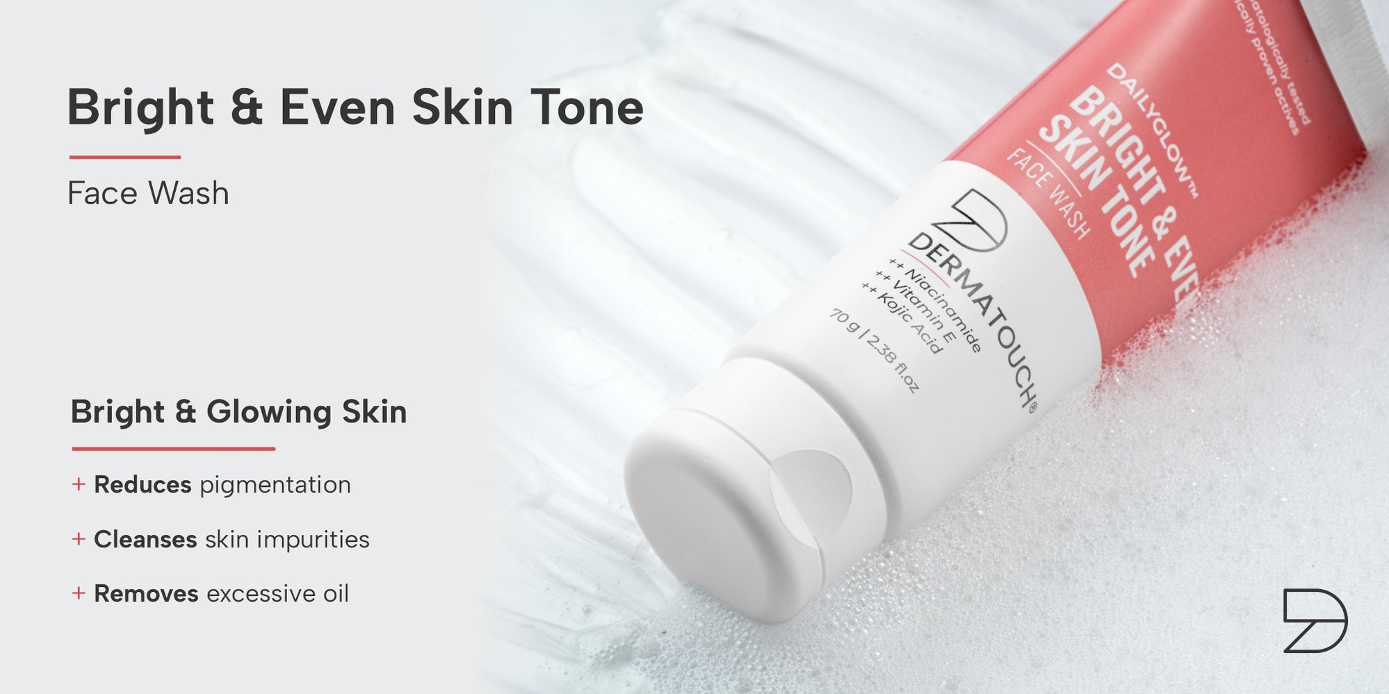 Buy Dailyglow Bright & Even Skin Tone Face Wash | 8 Week Pack - Treatment For Evening Skin Tone Lakeland