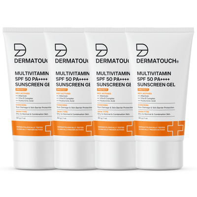 Multivitamin SPF 50 Pa++++ Sunscreen Gel for Sun Damage & Skin Barrier Repair PO4