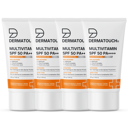 Multivitamin SPF 50 Pa++++ Sunscreen Gel for Sun Damage & Skin Barrier Repair PO4