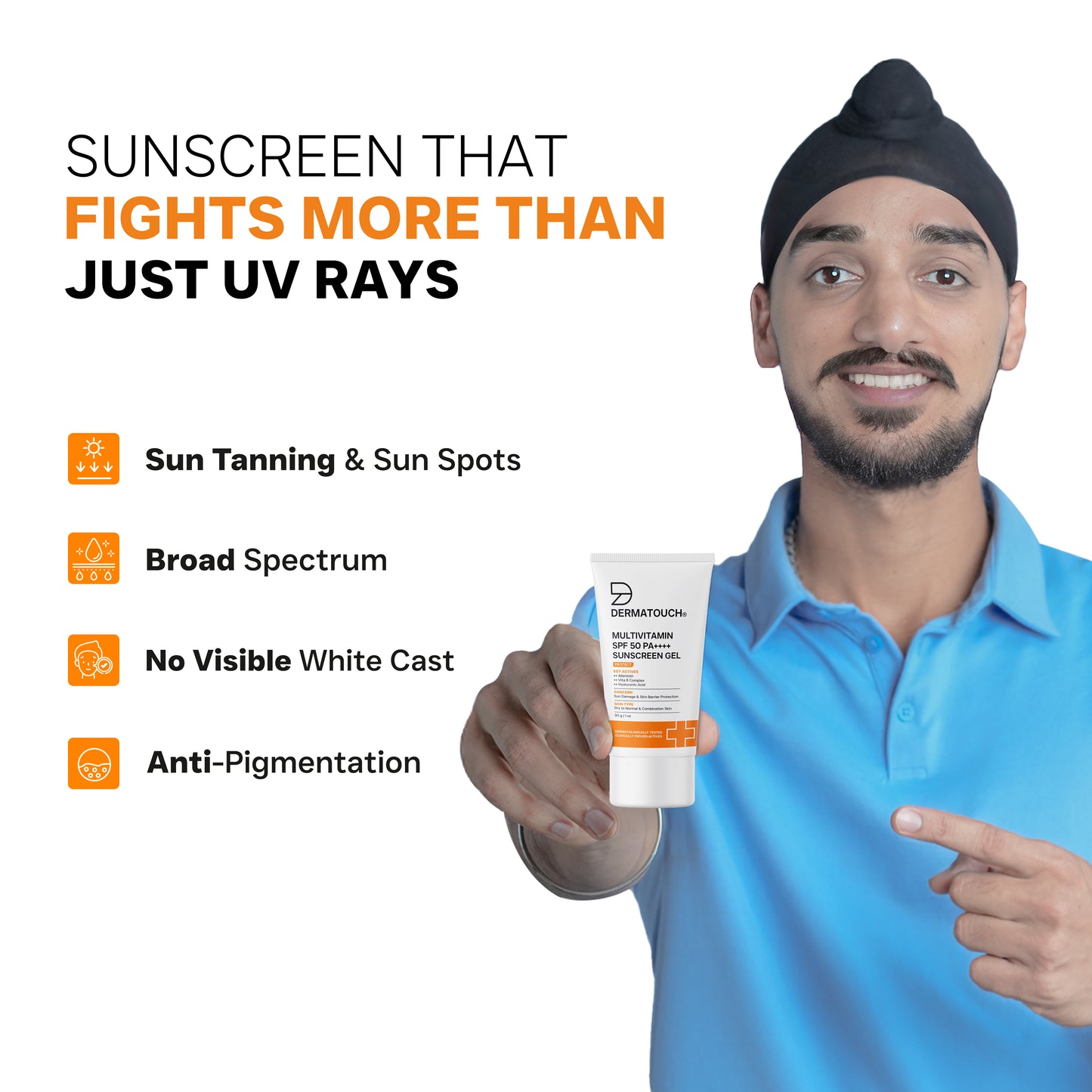Multivitamin SPF 50 Pa++++ Sunscreen Gel for Sun Damage & Skin Barrier Repair