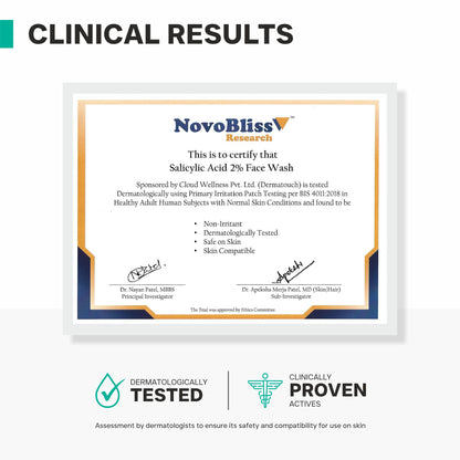 சாலிசிலிக் அமிலம் 2% ஃபேஸ் வாஷ் - 100 மிலி