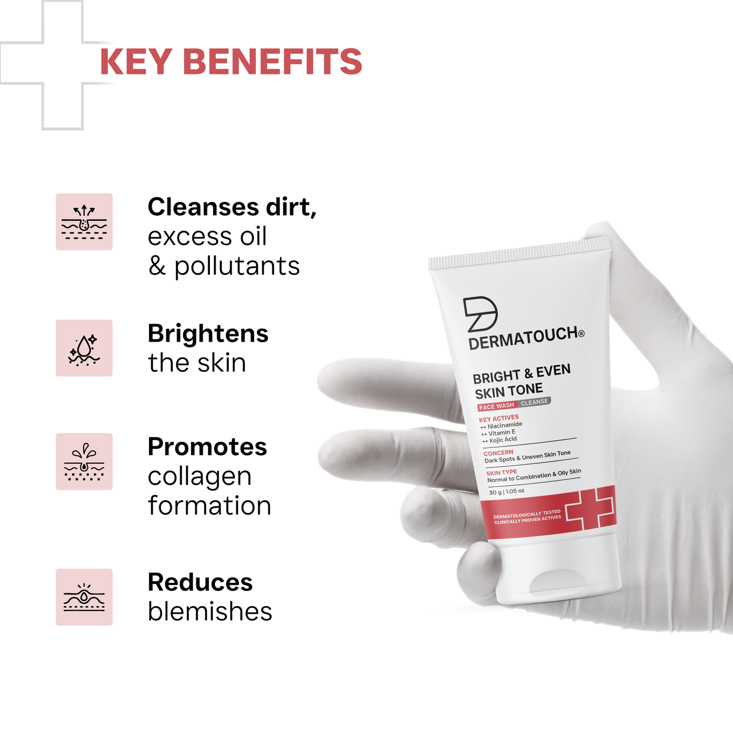 Bright & Even Skin Tone Face Wash 30g