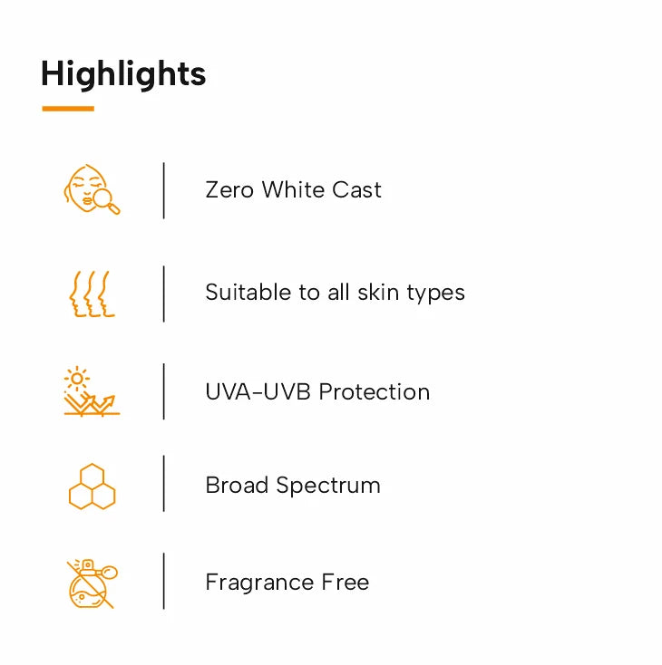 Highlights of Multivitamin SPF 50 PA+++ Sunscreen Gel