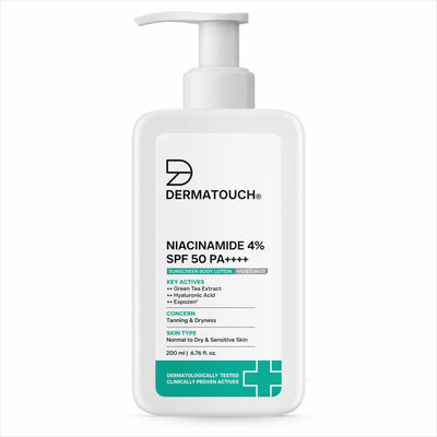 Niacinamide 4% SPF 50 PA++++ Sunscreen Lotion for Tanning & Dryness