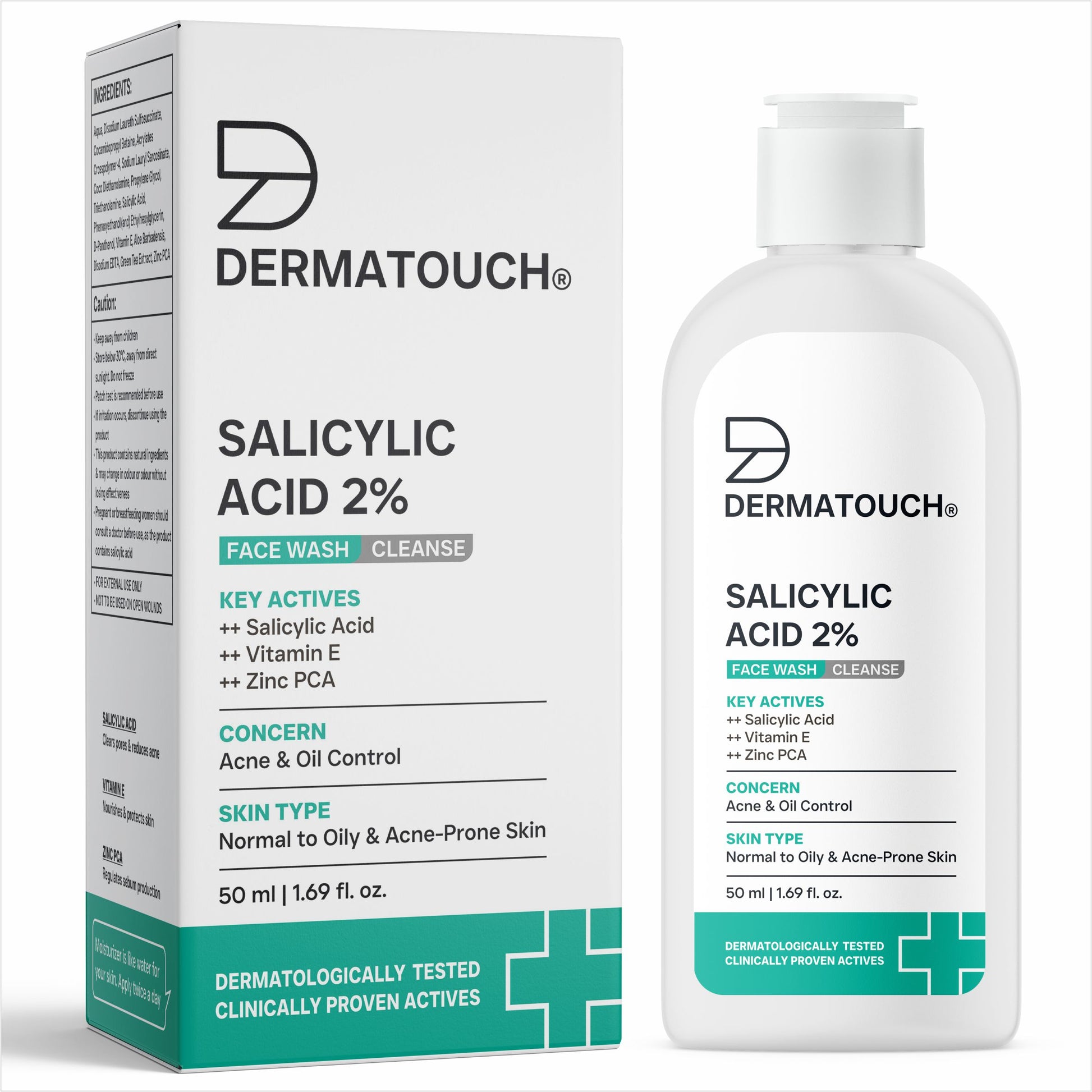 Salicylic Acid 2% Face Wash for Acne & Oil Control - 50ml